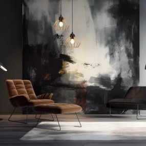 Lampadario a sospensione con filo CEED GOLD 2xE27/60W/230V diametro 28 cm nero/oro