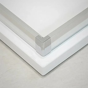 Box doccia angolare 80x80 cm Icon doppio scorrevole con vetro trasparente