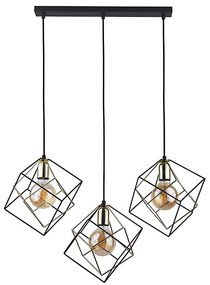 Lampadario a sospensione con filo ALAMBRE 3xE27/60W/230V