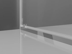 Mexen Exo-BR cabina doccia a battente 90 x 90 cm, trasparente, cromato - 8181-090-090-01-00