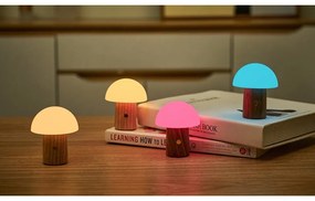 Lampada da tavolo LED bianca/colore naturale scuro (altezza totale 7 cm) Alice Mushroom – Gingko
