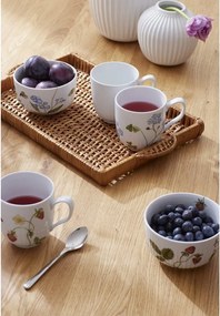 Tazza bianca in porcellana con motivo floreale 330 ml Hammershøi Summer - Kähler Design