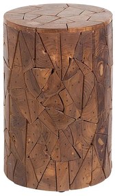 Tavolino da caffè legno scuro ⌀ 30 cm DAWSON Beliani