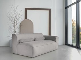 Divano componibile in grigio chiaro (con penisola a destra) Flex Felix – Miuform