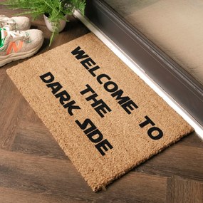 Stuoia di cocco naturale, 40 x 60 cm Welcome to the Darkside - Artsy Doormats