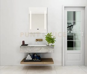 Ilonka specchio da parete rettangolare retro-illuminato 50x770cm le...