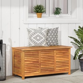 Contenitore Giardino Con Feritoia 113x50x56cm Massello Acacia /