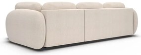 Divano letto angolare con contenitore a L OLBIA, angolo destro, beige