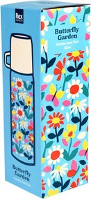 Borraccia termica blu/color crema 350 ml Butterfly Garden – Rex London