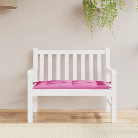 Cuscino Per Panca Rosa 100x50x7 Cm İn Tessuto Oxford /