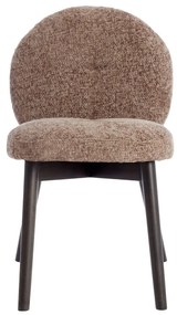 Set di sedie da pranzo marrone in imbottito 2 pz Sinosa – Light &amp; Living