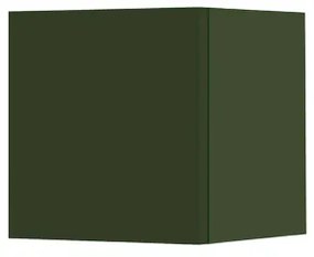 Pensile cubotto sospeso con anta Verde Opaco 30x30 cm