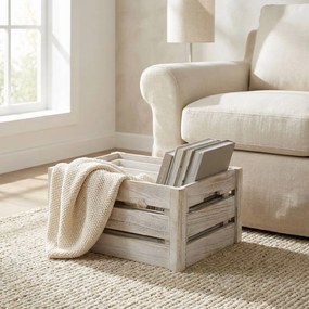 BRYSON - set di 3 cassette in legno