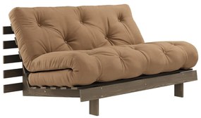Divano letto marrone chiaro 140 cm Roots - Karup Design