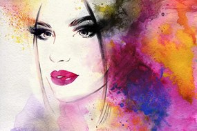 Carta da parati – Ritratto femminile alla moda
