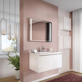 Mobile sottolavabo e lavabo Cielo per vasca centrale bianco opaco L 80 cm