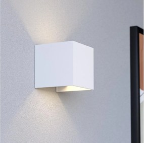 Eglo 74116- Lampada LED da esterno con sensore RINCINE, versatile per parete o soffitto, LED/2,2W/5V IP44, bianco