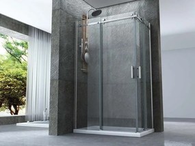 Box Doccia Cristallo 8mm Trasparente Doppio Scorrevole H195cm - Scorpius