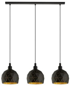 Eglo 97846 - Lampadario a sospensione con filo ROCCAFORTE 3xE14/40W/230V
