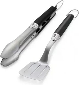 Set 2 utensili per barbecue inox 6645