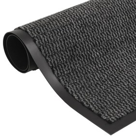 Tappeto Antipolvere Trapuntato Rettangolare 60x90cm Antracite /