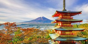 Stampa su tela – Vista sulla Pagoda Chureito e sul Monte Fuji