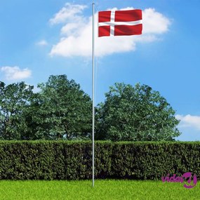 vidaXL Bandiera della Danimarca 90x150 cm