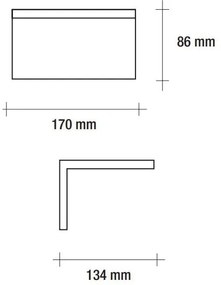 Vivida elle  applique a 90° led   4000k 750lm 10w ip54