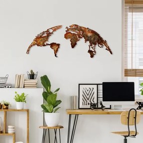 Decorazione da muro 2 pz pianeta metallo