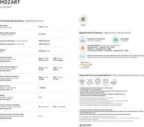 Divano a 2 posti tessuto Mozart imbottito 155 cm Tortora e Grigio Chiaro