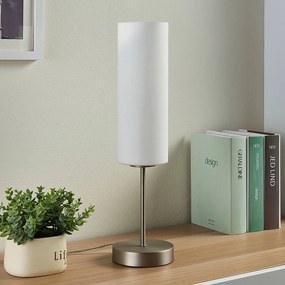 Lampada da tavolo Felice Lindby, Bianco / Opale, Soggiorno / Sala da pranzo, Vetro, Moderno, Lampada da tavolo