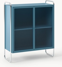 Vetrina in metallo con frontale in vetro Robyn