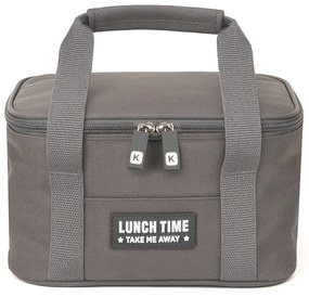 Borsa porta pranzo termica 4,8 L grigio con manici