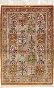 Ghom Tappeto 60 x 90 (Iran) Annodato A Mano