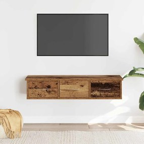 Mobile A Parete Legno Antico 88x26x18,5 Cm İn Truciolato /
