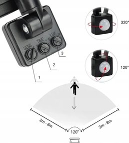 Proiettore da esterno a LED con sensore LED/20W/230V 4000K IP65 nero