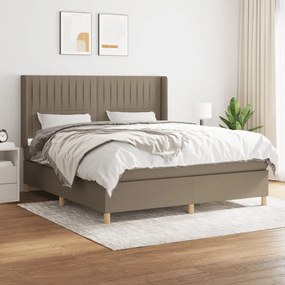 Giroletto A Molle Con Materasso Tortora 160x200 Cm İn Tessuto /