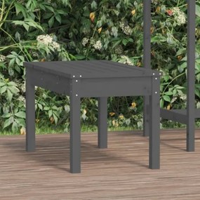 Panca da Giardino Grigia 80x44x45 cm Legno Massello di Pino