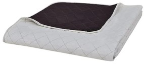Copriletto Reversibile Beige/marrone 220 X 240 Cm /