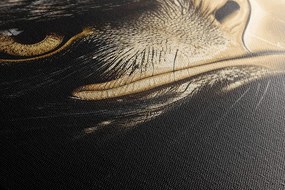 Quadro su tela – Aquila nero-oro