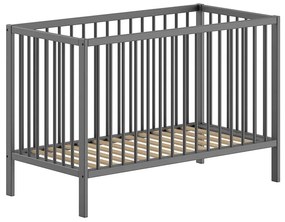 Lettino in legno di pino antracite 60x120 cm DINO - Vipack