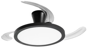 Ventilatore da soffitto LED-CONDOR-NER nero , D. 49 cm INTEC