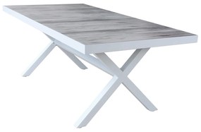 MACCAI - tavolo da giardino in alluminio e gres