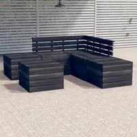 Set Divani da Giardino su Pallet 6 pz cod mxl 36258