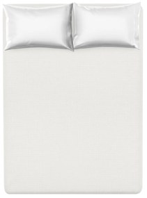 Lenzuolo con angoli matrimoniale cotone percalle bianco