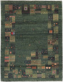 Loribaft Tappeto persiano 230x180 Verde (Iran) Annodato A Mano