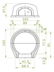 Palazzetti Smile forno a legna 80 cm in cemento refrattario con porta in alluminio