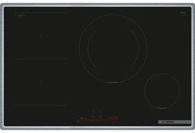 Bosch - Serie 6 PVS845HB1E piano cottura Nero Da incasso 80 cm Piano cottura a induzione 4 Fornello(i)