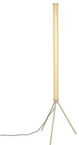 Lampada da terra LED beige con paralume in vetro con intensità regolabile (altezza totale 156 cm) Scotty – Zuiver