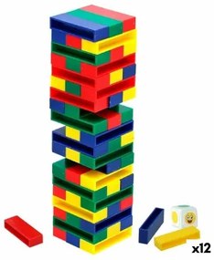 Blocchi di Costruzioni Colorbaby 5 x 1 x 1,5 cm (12 Unità) (61 Pezzi)